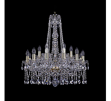 Подвесная люстра Bohemia Ivele Crystal 1413/12+6/220/h-73 G