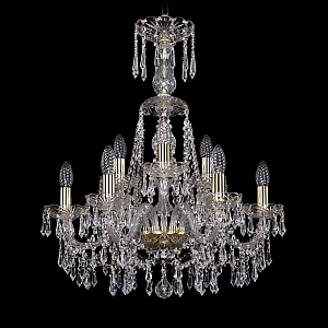 Подвесная люстра Bohemia Ivele Crystal 1403/6+3/195/XL-65 G