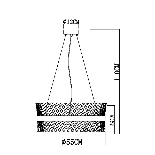 Подвесная люстра Arte Lamp Acapulco A1073LM-12PB
