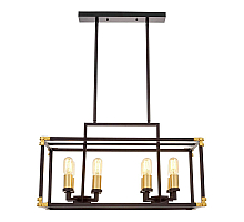 Подвесная люстра Lumina Deco Waldorf LDP 1140-8 BK+MD