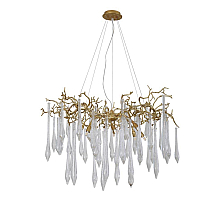 Подвесная люстра Crystal Lux Reina REINA SP8 D1000 GOLD PEARL