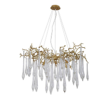 Подвесная люстра Crystal Lux Reina REINA SP8 D1000 GOLD PEARL