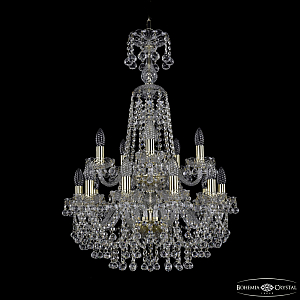 Подвесная люстра Bohemia Ivele Crystal 1409/10+5/195/XL-83/2d G