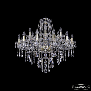 Подвесная люстра Bohemia Ivele Crystal 1415/12+6/300 G