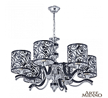 Подвесная люстра Arte Milano Florentia-4957 304957/6 Bk/Ni