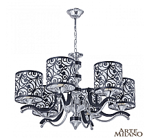 Подвесная люстра Arte Milano Florentia-4957 304957/6 Bk/Ni