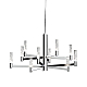 Подвесная люстра DeLight Collection MD2051-10A chrome