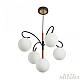 Подвесная люстра Arte Milano Neapol73808 273808/4+1 BK/GD