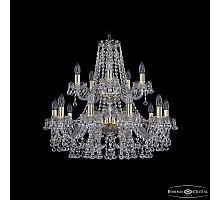 Подвесная люстра Bohemia Ivele Crystal 1409/10+5/240/2d G