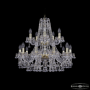 Подвесная люстра Bohemia Ivele Crystal 1409/10+5/240/2d G