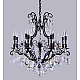 Подвесная люстра Crystal Lux Magnifico SP13 Black/Transparent