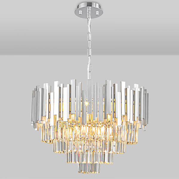 Подвесная люстра Natali Kovaltseva VERTIGO 81440/8C SILVER