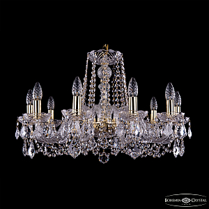 Подвесная люстра Bohemia Ivele Crystal 1402/10/240 G Leafs