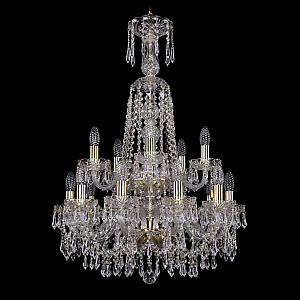 Подвесная люстра Bohemia Ivele Crystal 1403/10+5/195/XL-84/2d G