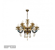 Подвесная люстра iLamp Asia 61081-8+4 BR