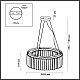 Подвесная люстра Odeon Light Classic Vassa 4987/6