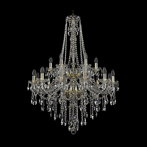 Подвесная люстра Bohemia Ivele Crystal 1415/12+6/300/h-112/2d G