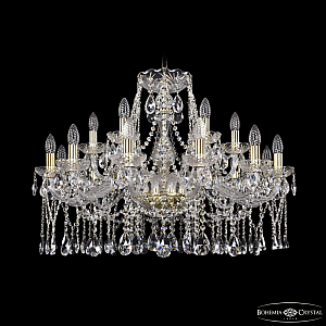 Подвесная люстра Bohemia Ivele Crystal 1413/12+6/300 G
