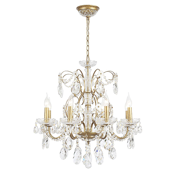Подвесная люстра Crystal Lux Odelis SP8 Gold