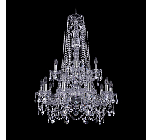 Подвесная люстра Bohemia Ivele Crystal 1411/10+5/240/XL-94/2d Ni
