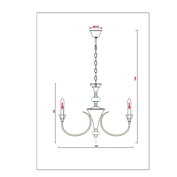 Подвесная люстра Arte Lamp COLLINETTA A4094LM-6PB