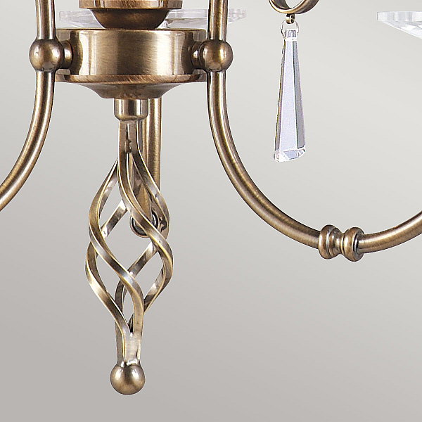 Подвесная люстра Elstead Lighting AG3-AGED-BRASS