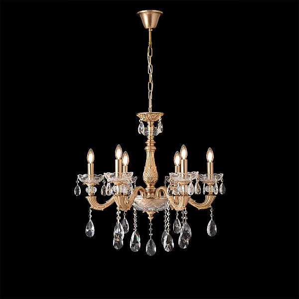 Подвесная люстра Crystal Lux ELIZABETH SP6 BRASS