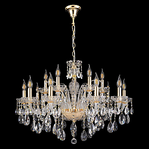 Подвесная люстра Crystal Lux MONICA SP10+5 GOLD