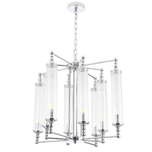 Подвесная люстра Crystal Lux Tomas SP8 D650 Chrome