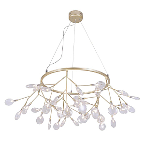 Подвесная люстра Crystal Lux Evita EVITA SP45 D GOLD/TRANSPARENT