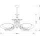 Подвесная люстра Kutek Casamia CAS-ZW-6 (P)