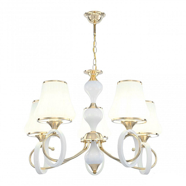 Подвесная люстра Arte Milano Florentia-2387 302387/5 Wh/Gd