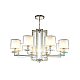 Подвесная люстра Crystal Lux Nicolas SP-PL8 Nickel/White