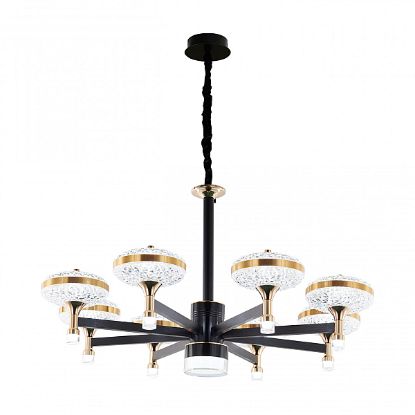 Подвесная люстра Arte Milano Ferrara 273059/8 BK/GD