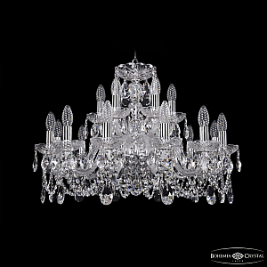 Подвесная люстра Bohemia Ivele Crystal 1402/12+6/240 Ni