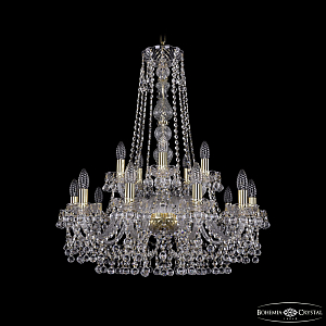 Подвесная люстра Bohemia Ivele Crystal 1409/10+5/240/h-77 G