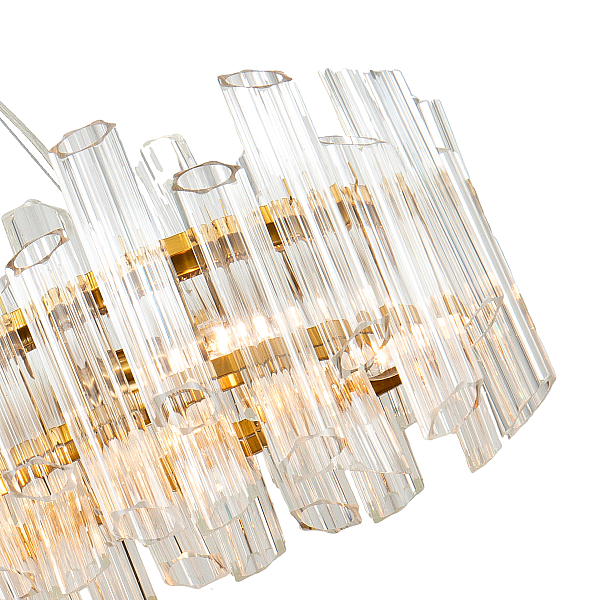 Подвесная люстра DeLight Collection Vittoria KG0769P-12L clear/ brass