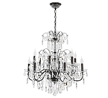 Подвесная люстра Crystal Lux ODELIS SP12 BROWN