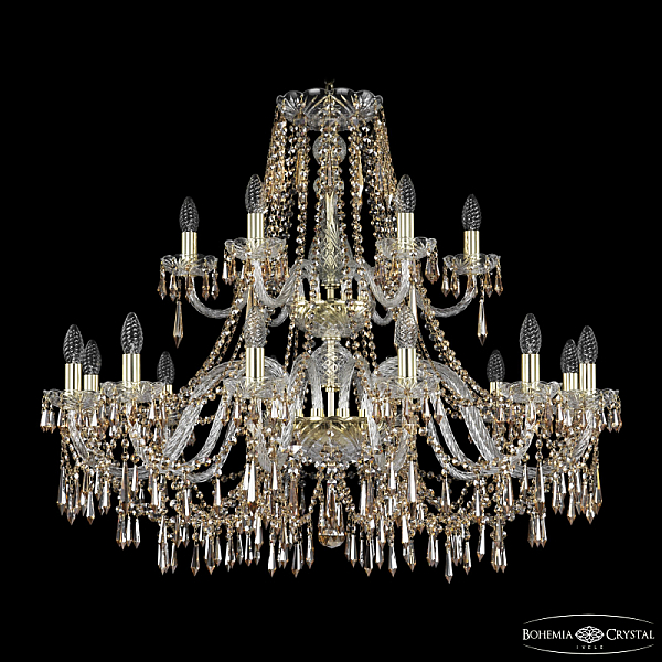 Подвесная люстра Bohemia Ivele Crystal 1403/12+6/360/2d G R721