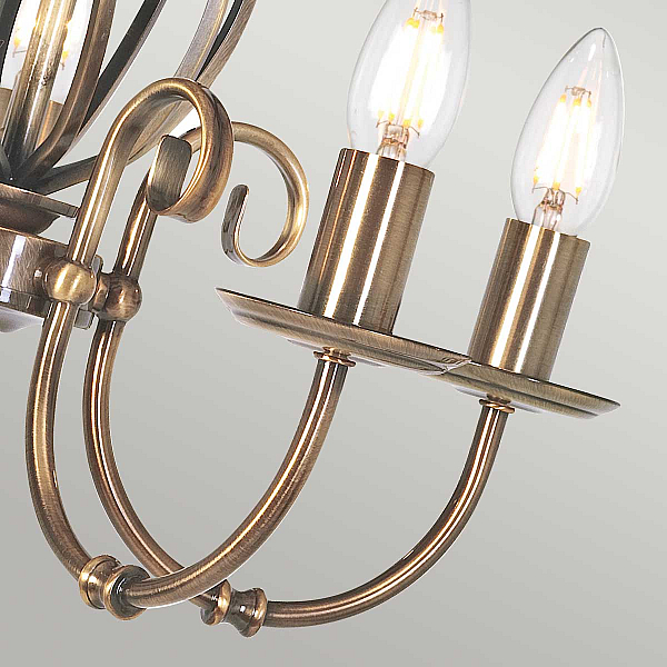 Подвесная люстра Elstead Lighting ART5-AGD-BRASS