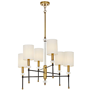 Подвесная люстра Lumina Deco Rodezio LDP 1229-6-NF MD