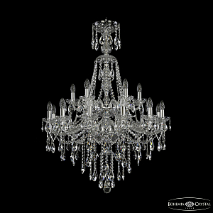 Подвесная люстра Bohemia Ivele Crystal 1415/12+6/300/XL-114/2d Ni