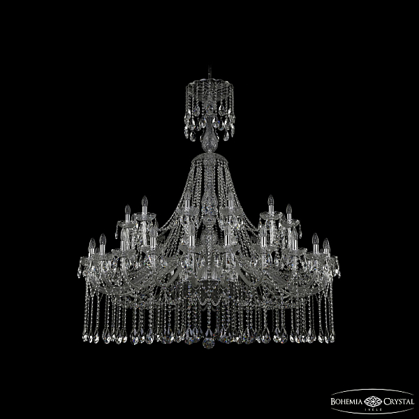 Подвесная люстра Bohemia Ivele Crystal 1413/24+12/530/XL-160 Ni
