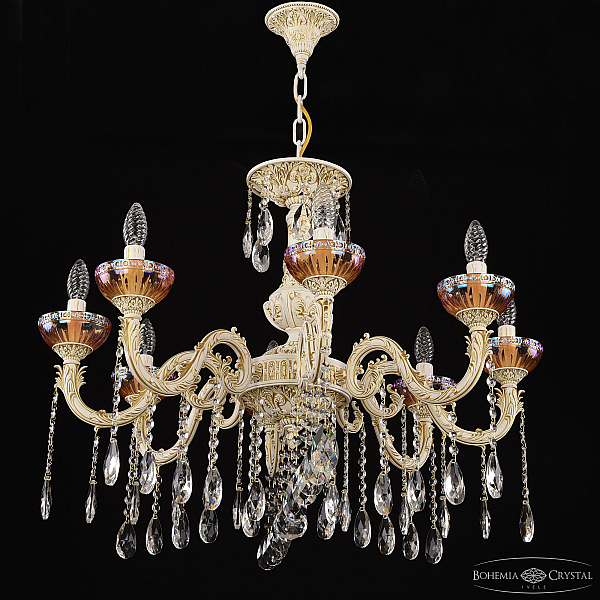 Подвесная люстра Bohemia Ivele Crystal AL79101/8/250 A WMG P Shampan/M-1G