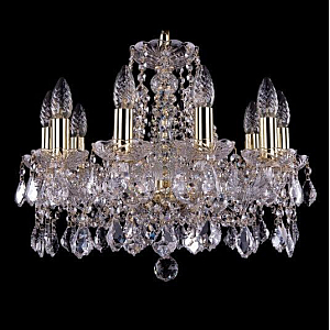 Подвесная люстра Bohemia Ivele Crystal 1413/10/165 G Leafs