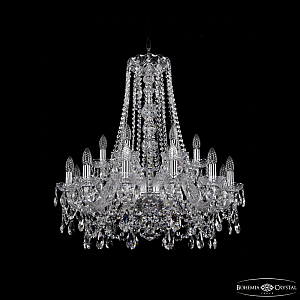 Подвесная люстра Bohemia Ivele Crystal 1411/12+6/240/h-80 Ni