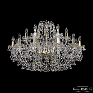 Подвесная люстра Bohemia Ivele Crystal 1409/12+6/300 G