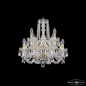 Подвесная люстра Bohemia Ivele Crystal 1402/8+4/160/2d G