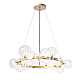 Подвесная люстра Crystal Lux Agata SP15 V2 Gold/Transparente