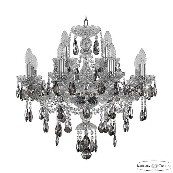 Подвесная люстра Bohemia Ivele Crystal 1415/8+4/200 Ni K731